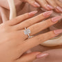Vintage 5.5Ct Cushion Cut Engagement Ring In Sterling Silver For Women - louilyjewelry