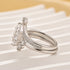 1.5Ct Vintage Marquise Cut Insert Engagement Ring With Vine Shaped Engagement Ring Enhancer - louilyjewelry