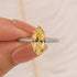 3.0Ct Marquise Cut Yellow Engagement Ring In Sterling Silver - louilyjewelry