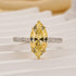 3.0Ct Marquise Cut Yellow Engagement Ring In Sterling Silver - louilyjewelry
