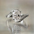 5.5Ct Oval Cut Unique Engagement Ring Travel Rings In Sterling Silver - louilyjewelry