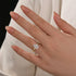 2.0Ct Pear Cut Twist Engagement Ring In Sterling Silver - louilyjewelry