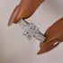 5.0Ct Radiant Cut Hidden Halo Luxe Engagement Ring In Sterling Silver - louilyjewelry