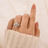 4.0Ct Marquise Cut Three Stone Engagement Ring In Sterling Silver - louilyjewelry