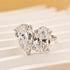 Toi et Moi Oval Cut & Pear Cut Engagement Ring Travel Ring - louilyjewelry