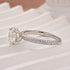Moissanite 2.0Ct Round Cut Engagement Ring In Sterling Silver - louilyjewelry