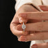 Moissanite 2.0Ct Round Cut Engagement Ring In Sterling Silver - louilyjewelry