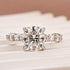 Moissanite 3.0 Ct Cushion Cut White Gold Engagement Ring In Sterling Silver - louilyjewelry