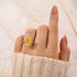 5.5Ct Yellow Stone Elongated Cushion Cut Engagement Ring In Sterling Silver - louilyjewelry