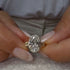 4.5Ct Oval Cut Twist Engagement Ring Travel Rings In Sterling Silver - louilyjewelry