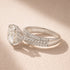 Moissanite Split Shank 4.0 Carat Round Cut White Gold Engagement Ring - louilyjewelry