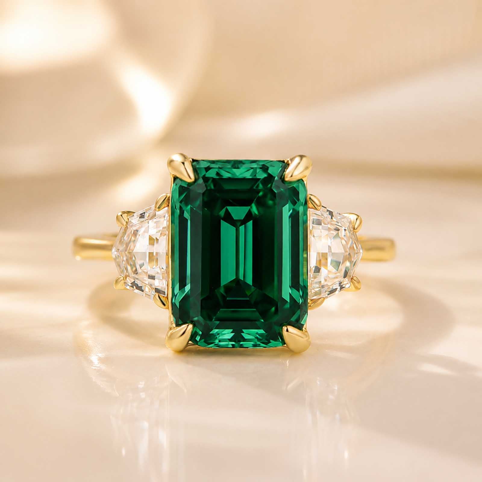 S925 5.0Ct Radiant Cut Paraiba Tourmaline Sona Simulated Diamond Engagement Ring Travel Ring For Everyday Wear