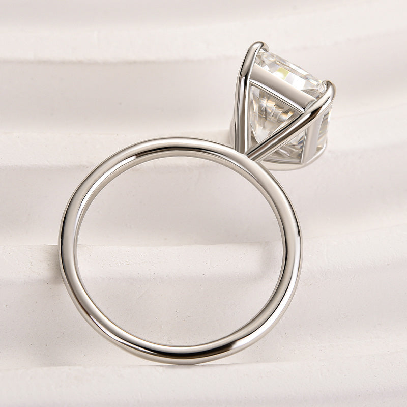Louily Timeless Moissanite 4.5 Ct Radiant Cut Engagement Ring - louilyjewelry