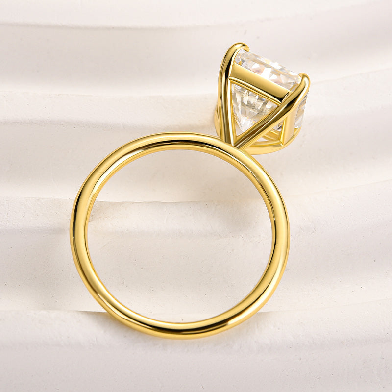 Louily Timeless Moissanite 4.5 Ct Radiant Cut Engagement Ring - louilyjewelry