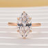 Louily Fashion Marquise Cut Women's Engagement Ring In Sterling Silver - louilyjewelry