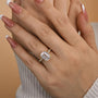 Louily Elegant Emerald Cut Engagement Ring In Sterling Silver - louilyjewelry