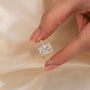 Louily Elegant 4.5Ct Radiant Cut Engagement Ring Promise Ring For Her - louilyjewelry