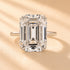11.5Ct large emerald cut engagement ring