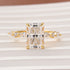 Louily Moissanite 3.5 Carat Radiant Cut Engagement Ring In Sterling Silver - louilyjewelry