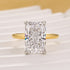 Louily Elegant Radiant Cut Engagement Ring In Sterling Silver - louilyjewelry