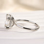Louily Moissanite 4.5 Carat Cushion Cut Engagement Ring - louilyjewelry