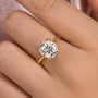 Louily Moissanite 4.5 Carat Cushion Cut Engagement Ring - louilyjewelry