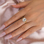Louily Moissanite 4.5 Carat Cushion Cut Engagement Ring - louilyjewelry