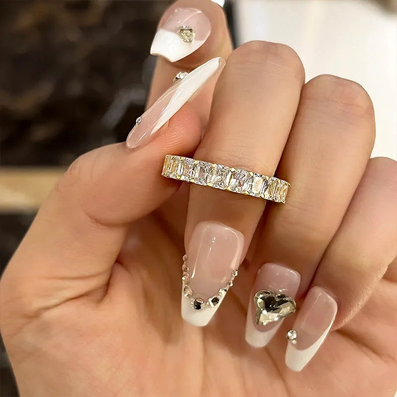 Louily Elegant Radiant Cut Women's Wedding Band In Sterling Silver - louilyjewelry