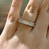 Louily Elegant Radiant Cut Women's Wedding Band In Sterling Silver - louilyjewelry