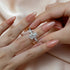 Louily Luxurious Pear Cut Engagement Ring In Sterling Silver - louilyjewelry