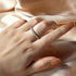 Louily Classic White Gold Round Cut Wedding Band For Women - louilyjewelry