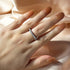 Louily Classic White Gold Round Cut Wedding Band For Women - louilyjewelry