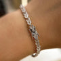 Louily Fashion Wheat Ear Design Bracelet For Women In Sterling Silver - louilyjewelry