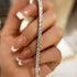 Romantic Simple White Round Cut Tennis Bracelet for Women In Sterling Silver - louilyjewelry