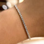 Louily Stunning Round Cut Tennis Bracelet For Women In Sterling Silver - louilyjewelry