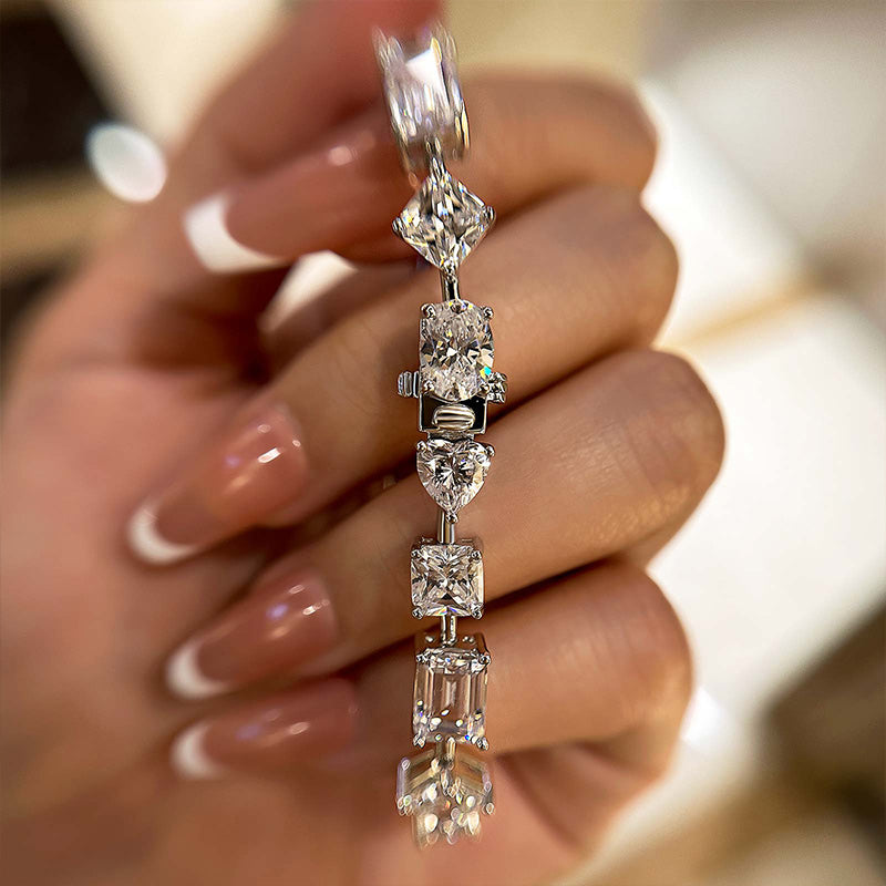 Louily Stunning Unique Design Bracelet for Women In Sterling Silver - louilyjewelry