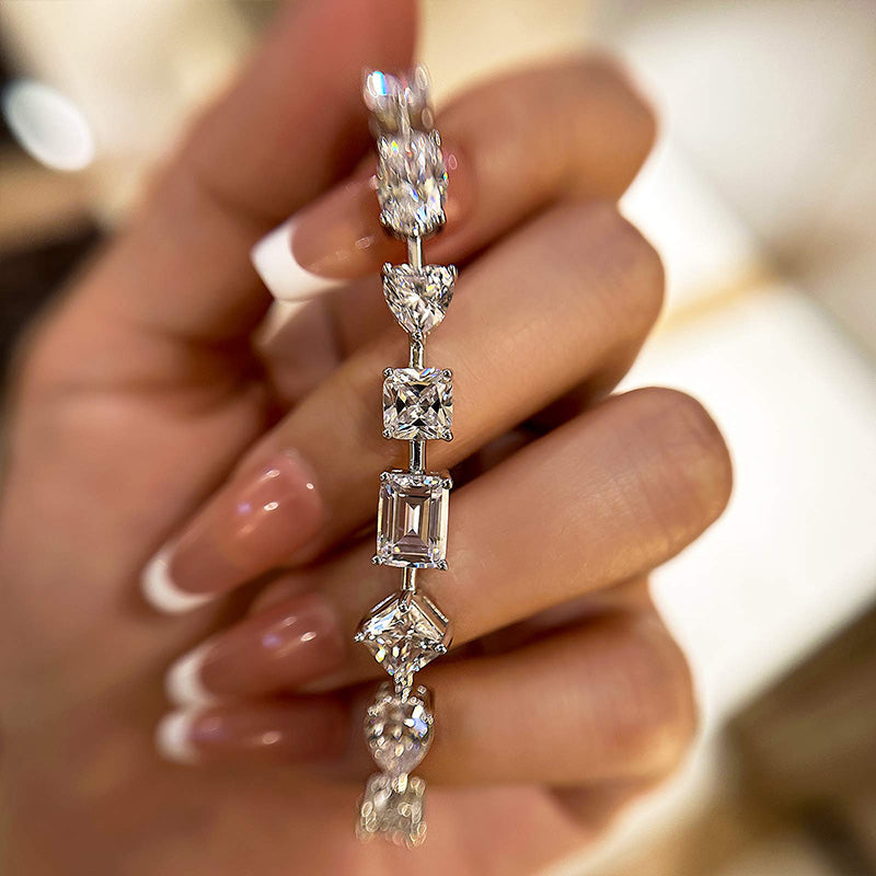 Louily Stunning Unique Design Bracelet for Women In Sterling Silver - louilyjewelry