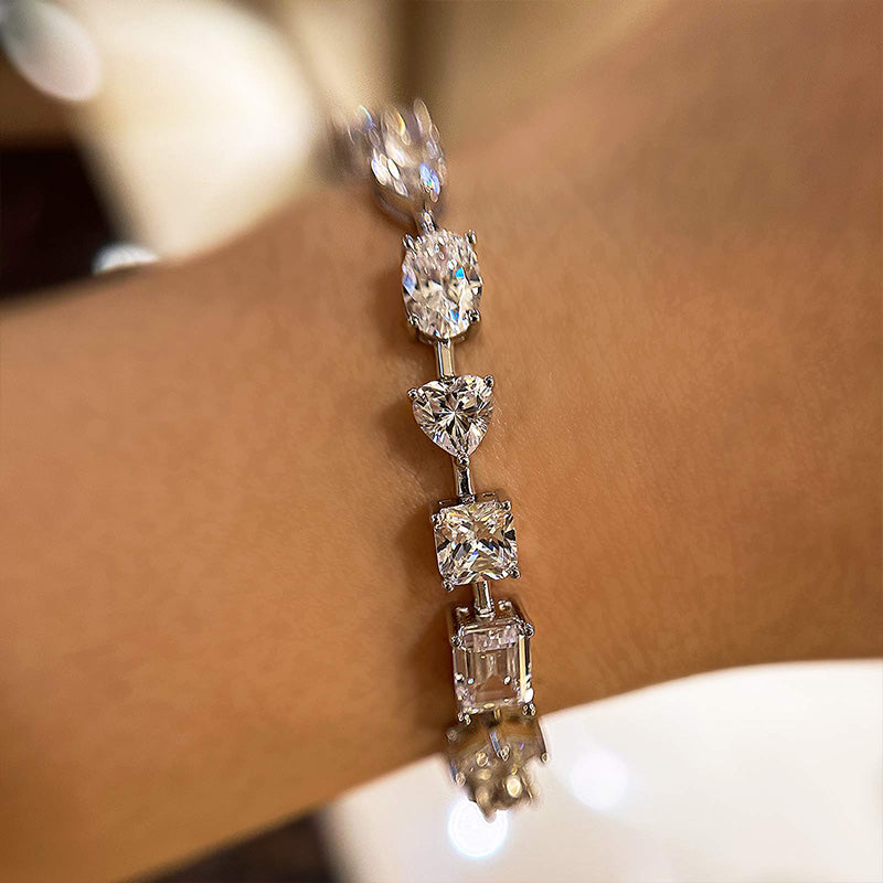 Louily Stunning Unique Design Bracelet for Women In Sterling Silver - louilyjewelry