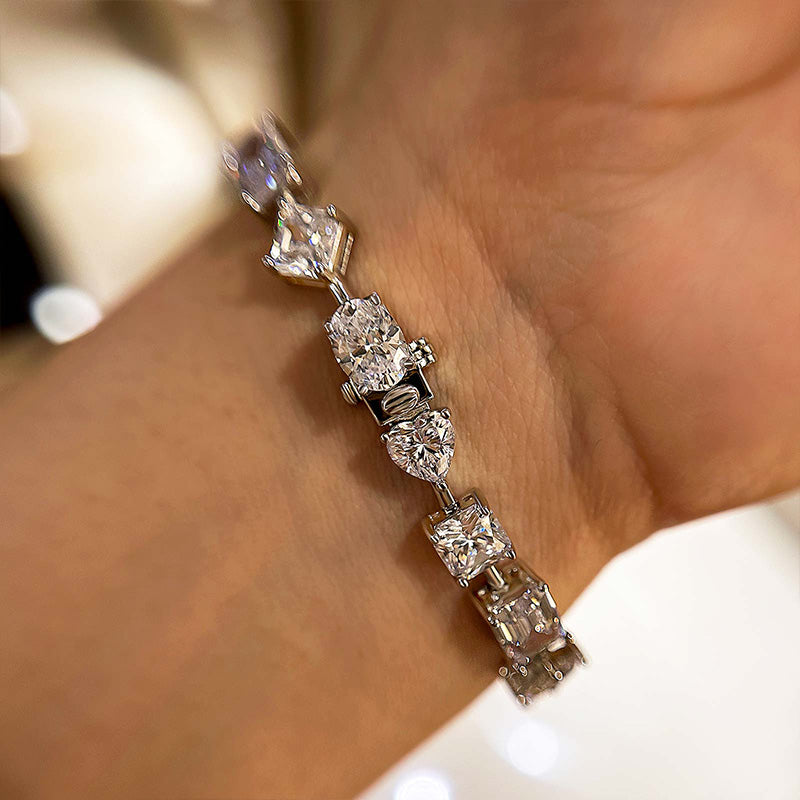 Louily Stunning Unique Design Bracelet for Women In Sterling Silver - louilyjewelry