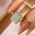 Louily Noble Halo Radiant Cut Engagement Ring - louilyjewelry