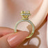 Louily Noble Halo Radiant Cut Engagement Ring - louilyjewelry