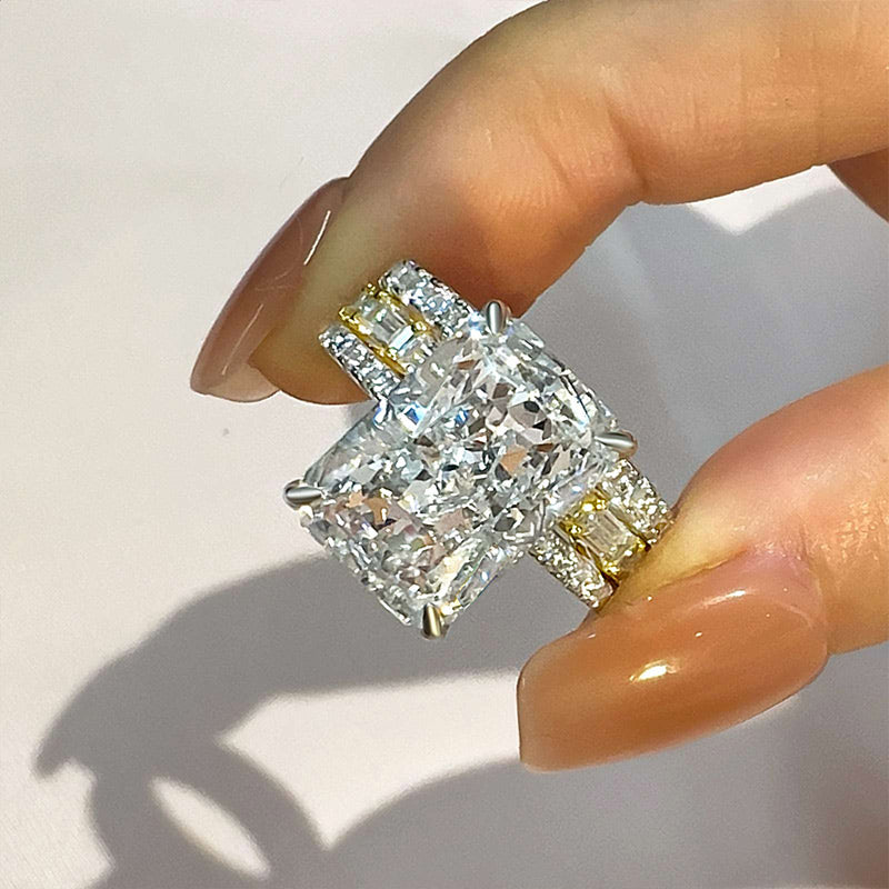 Louily Timeless 3PCS Radiant Cut Wedding Ring Set - louilyjewelry