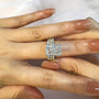 Louily Timeless 3PCS Radiant Cut Wedding Ring Set - louilyjewelry