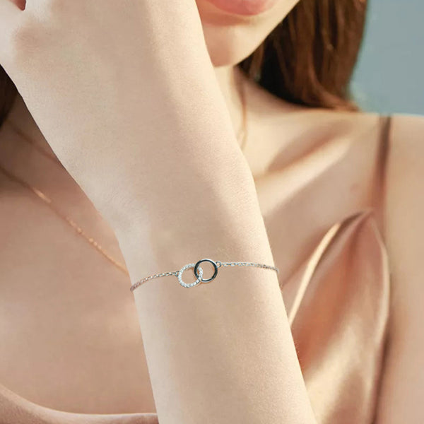 Louily Moissanite Möbiusband Bracelet
