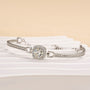 Louily Moissanite Halo Round Cut Bracelet - louilyjewelry