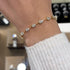 12Ct Pear Cut Simulated Diamond Sterling Silver Bracelet for Women - louilyjewelry