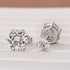 Moissanite Classic 1.2Ct Round Cut 6 Prong Stud Earrings In Sterling Silver - louilyjewelry