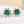 Load image into Gallery viewer, Louily Emerald Green Halo Emerald Cut Earrings
