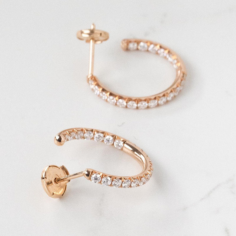 Louily Unique Hoop Earrings In Sterling Silver - louilyjewelry