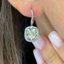 Louily Special Halo Design Cushion Cut Women's Earrings - louilyjewelry